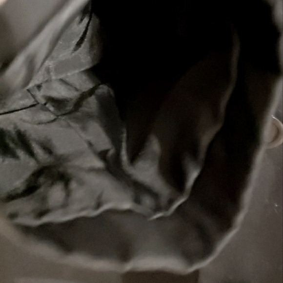 Roxy Trench Coat Black Midi Length Lined Button Up Collar Classic Woman Medium - Picture 11 of 15